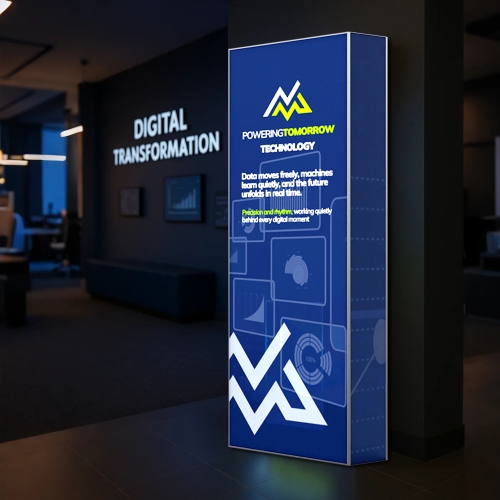 SEG Lightbox Banner Stands for Trade Shows | Backlit Displays | AOM ...