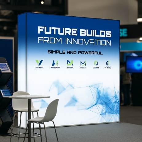 7.5ft SEG Backlit Pop-Up Display