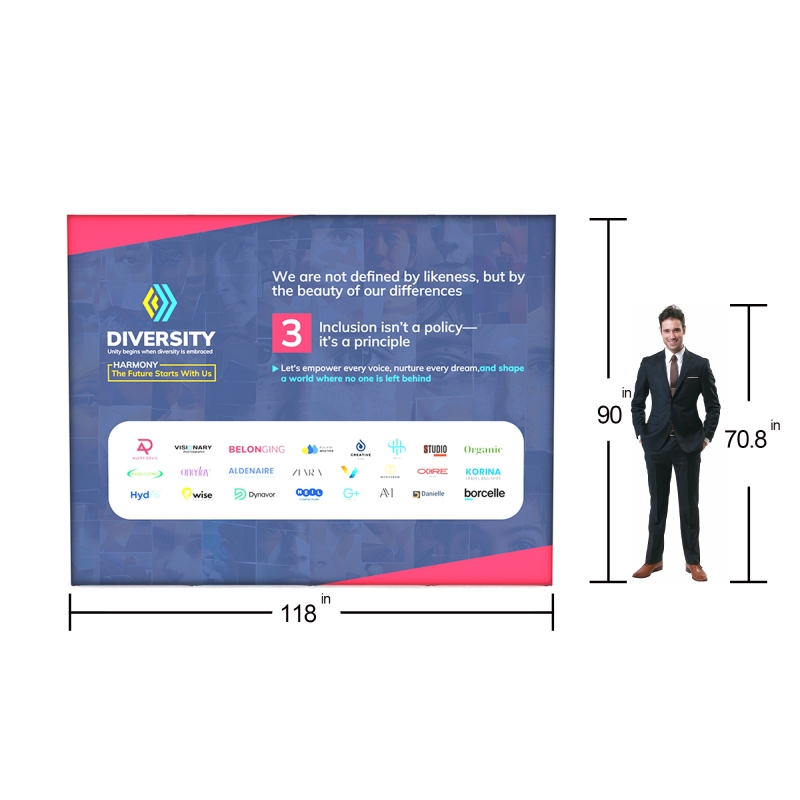 10ft SEG Backlit Pop-Up Display
