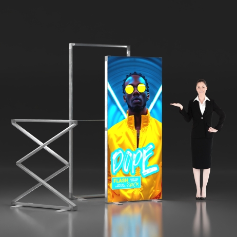 2.8x6.6ft SEG Folding LightBox Display