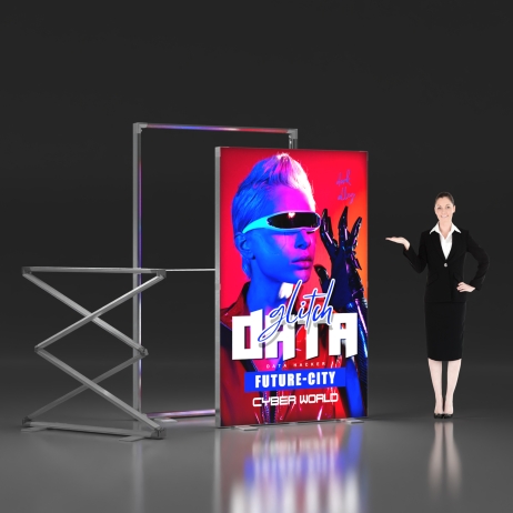 4x6.6ft SEG Folding LightBox Display