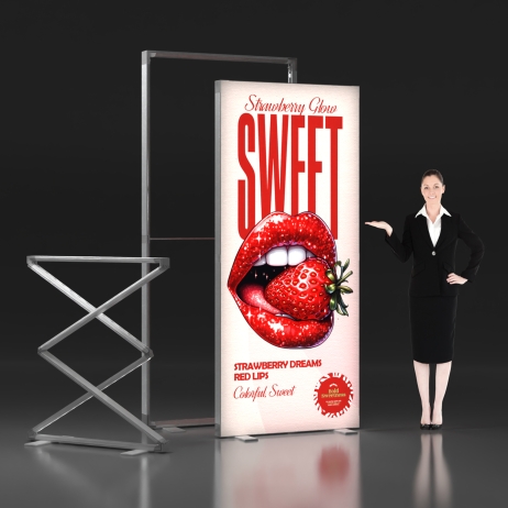 3.3x7.4ft SEG Folding LightBox Display