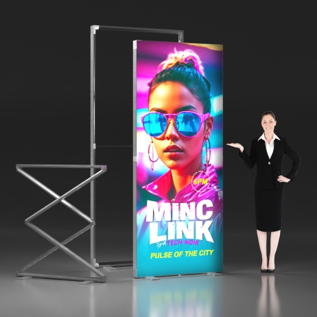 3.3x7.9ft SEG Folding LightBox Display