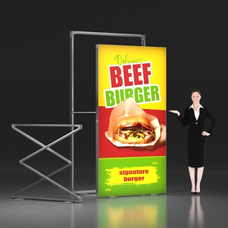 4ft x 7.9ft SEG Folding LightBox Display