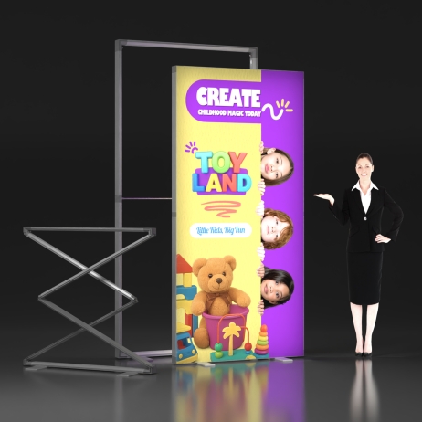 4ft x 8.2ft SEG Folding LightBox Display