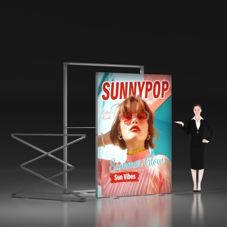5ft x 7.4ft SEG Folding LightBox Display
