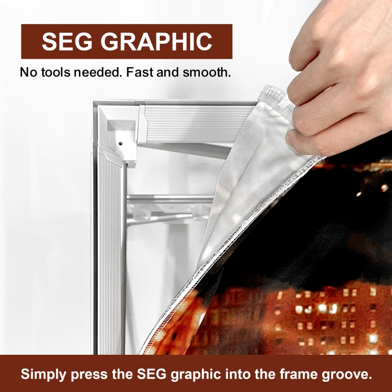 5ft SEG Folding LightBox Display