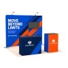 Custom 10x10 Tension Fabric Trade Show Booth with Counters