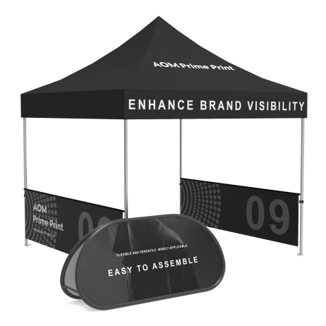 10x10 Half Wall Canopy Tent with A-Frame