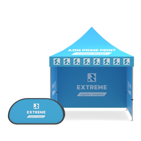 10x10 3 Walls Canopy Tent with A-Frame
