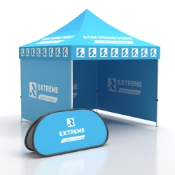 10x10 3 Walls Canopy Tent with A-Frame