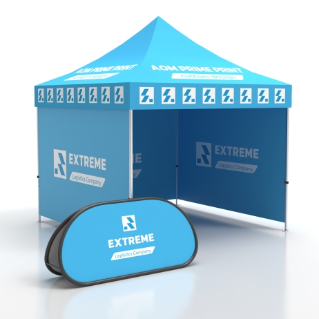 10x10 3 Walls Canopy Tent with A-Frame