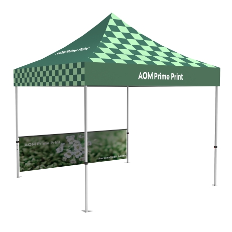 10x10 Canopy Tent with Half Wall Panel