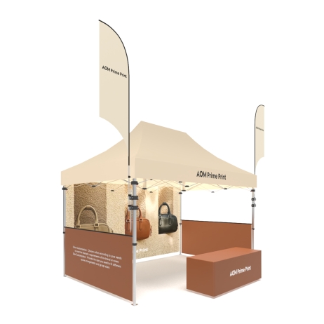 10x15 Canopy Tent with Flags and Walls