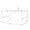 10x15 Canopy Tent with Flags and Walls
