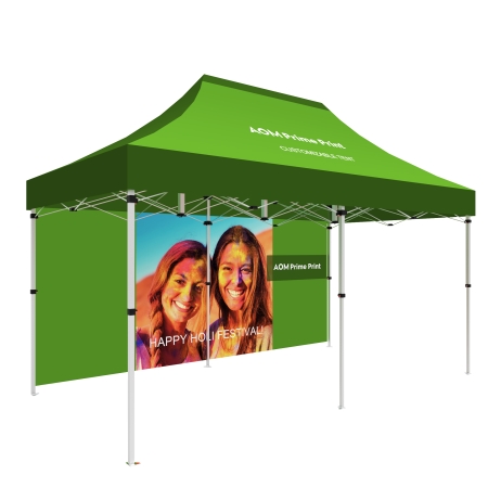 10x20 Custom Pop Up Canopy Backwall