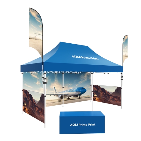 10x20 Canopy Tent with Flags and Walls