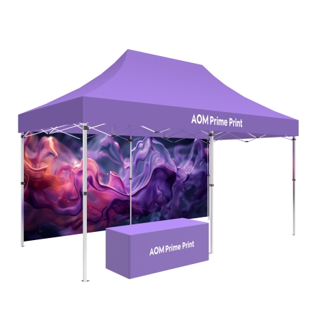 10x20 Canopy Tent with Wall & Tablecloth