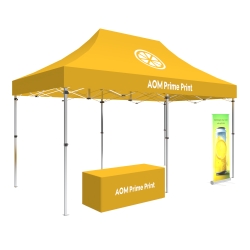 10x20 Canopy Tent with Banner Stand