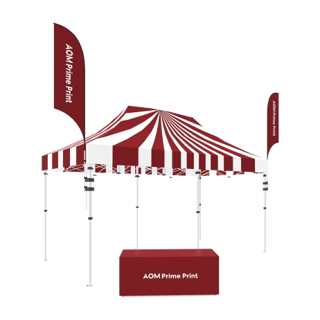 10x20 Canopy Tent with Flag & tablecloth