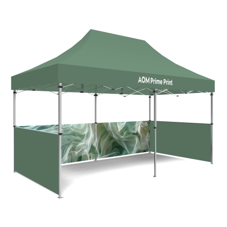 10x20 Custom Canopy Tent with Half Walls