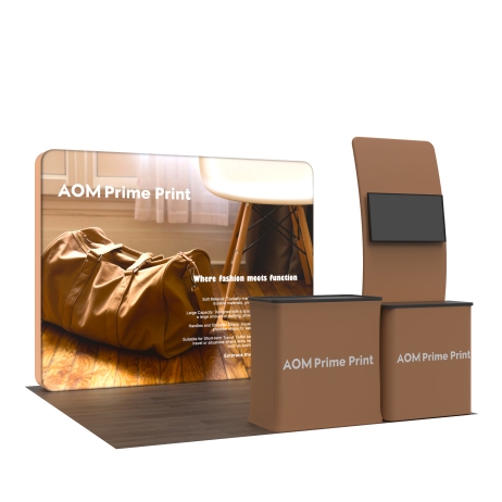 10ft 360° Backlit Media Kit