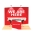 10x10 Straight FlexPop™ Trade Show Booth with Podium Counter image