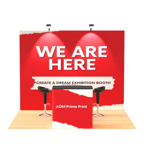 10ft Straight FlexPop Booth Kit A
