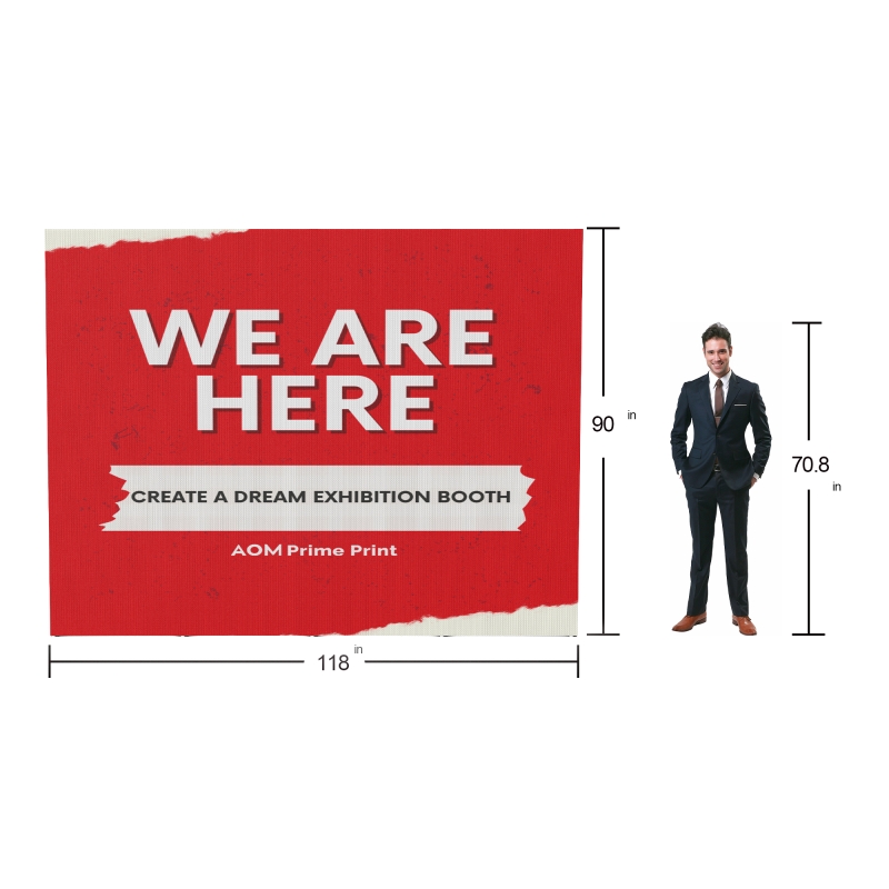 10x10 Custom Pop Up Trade Show Booth OneFabric Displays 01