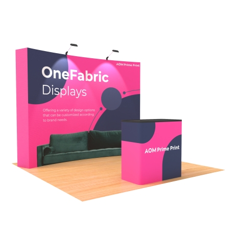 10ft Curved FlexPop Booth Kit A