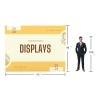 10x10 Custom Pop Up Trade Show Booth OneFabric Displays with 1pc Podium & Ipad Banner Stand
