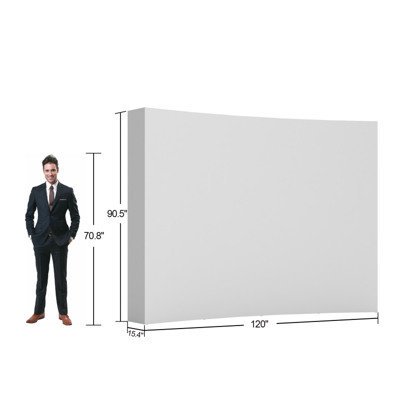 10ft Curved FlexPop Booth Kit C