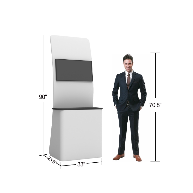 10ft Curved FlexPop Booth Kit C