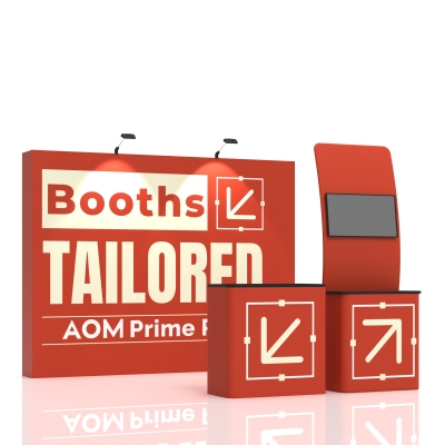 10ft Straight FlexPop Booth Kit D
