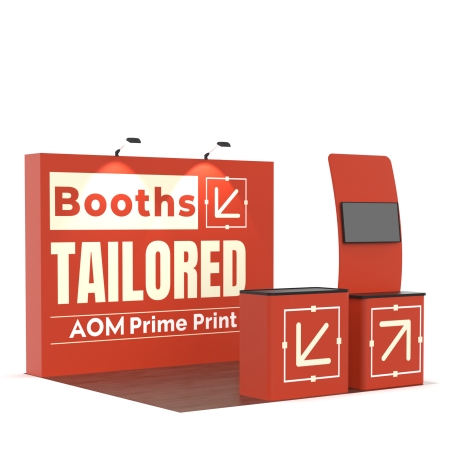 10ft Straight FlexPop Booth Kit G