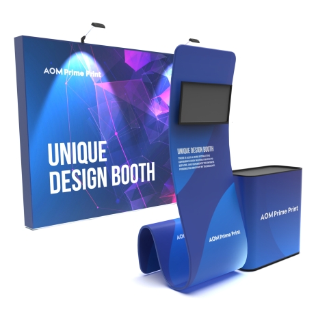 10ft Straight FlexPop Booth Kit C