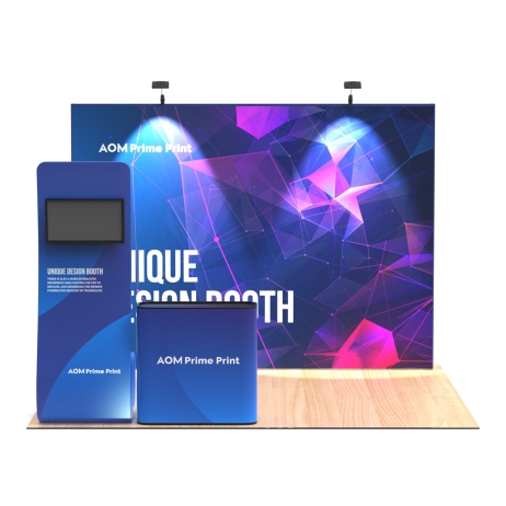 10ft Straight FlexPop Booth Kit C