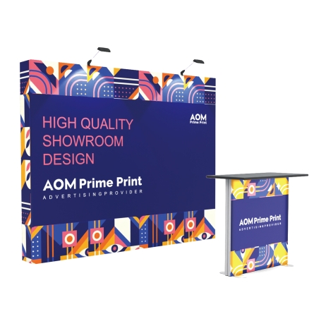 10ft Straight FlexPop Booth Kit E