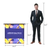 10x10 Custom Trade Show Booth with Flat OneFabric Pop up Backdrop Displays & Collapsible Backlit Podium