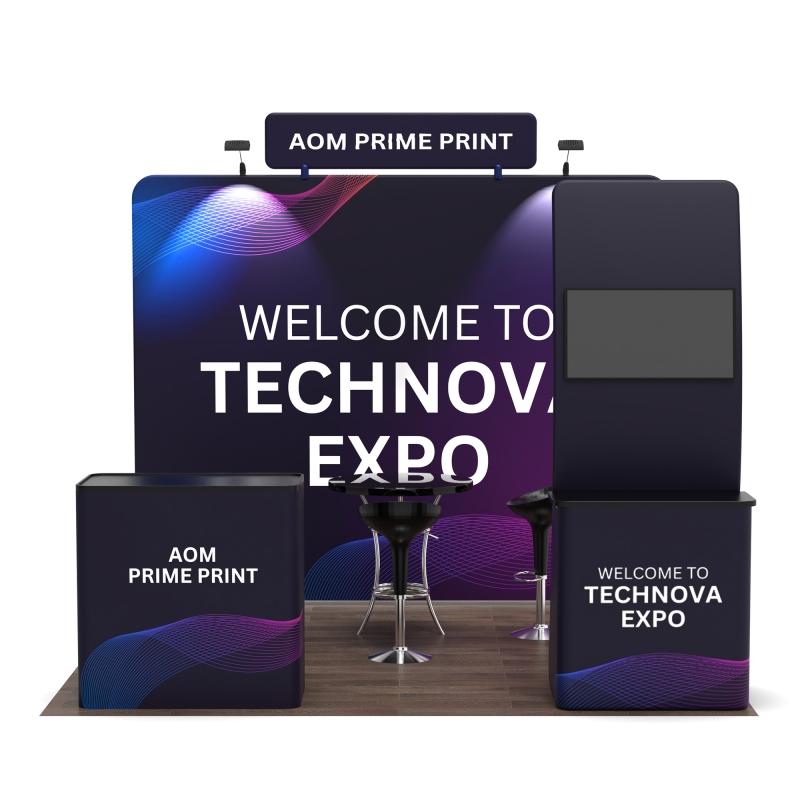 10ft Straight FlexZip Booth Kit B 10ft Straight FlexZip Booth Kit B