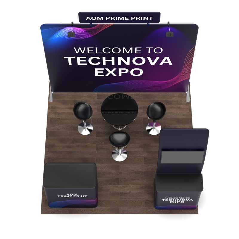 10ft Straight FlexZip Booth Kit B 10ft Straight FlexZip Booth Kit B