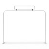 10x10 Lightweight Portable Trade Show Booth Kit | Quick Setup TV Display Stand with Hardcase to Podium