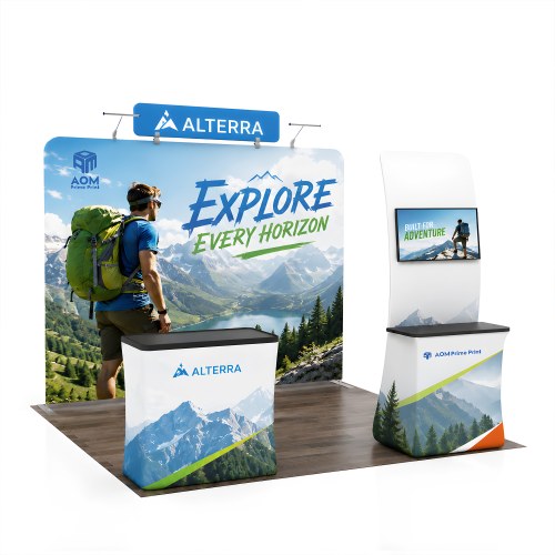 10ft Straight FlexZip Booth Kit B