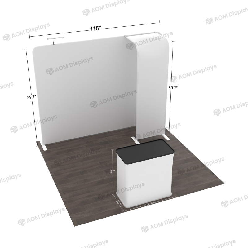 10ft Straight FlexZip Booth Kit J