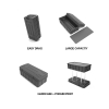 10x20 Custom Waveline Trade Show Display 04 | with 2 Hard Case/Podium