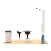 10x10 Lightweight Portable S-shaped Trade Show Display System/Kit |with Hardcase to Podium