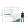 10x10 Lightweight Portable S-shaped Trade Show Display System/Kit |with Hardcase to Podium