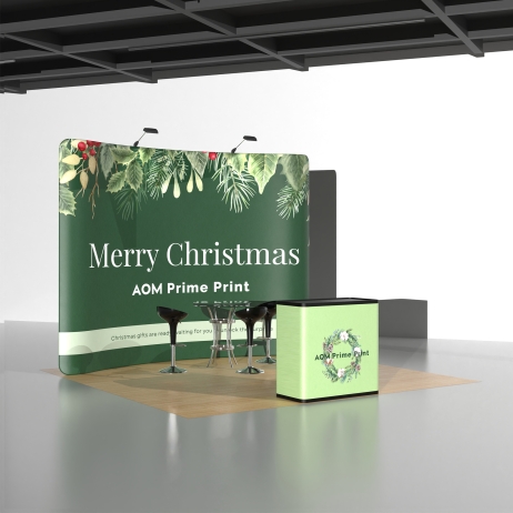 10ft Curved FlexZip Booth Kit E