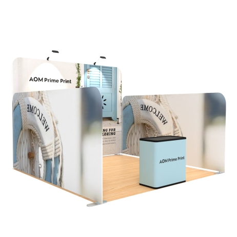 10ft Modular FlexZip Booth Kit C