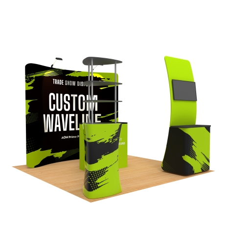 10ft Curved FlexZip Media Booth Kit A